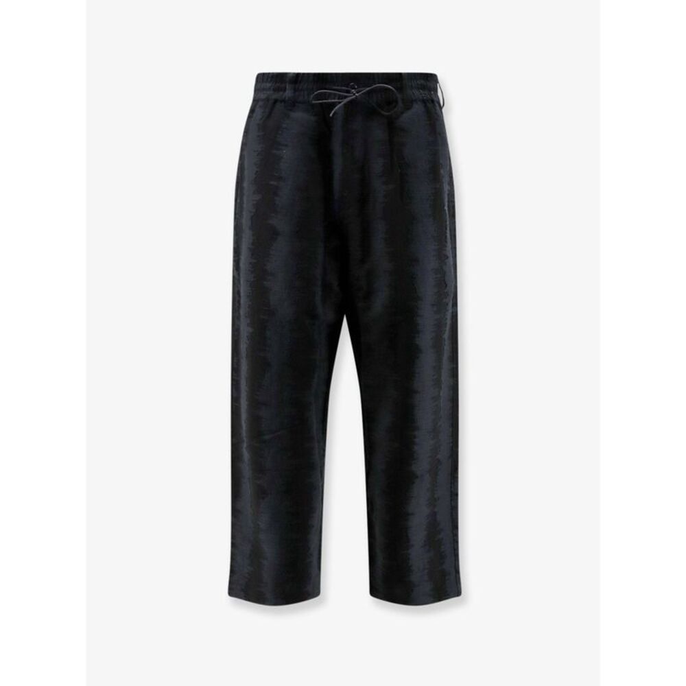 Adidas Y-3 Men Oversize Viscose, Cotton And Linen Trousers